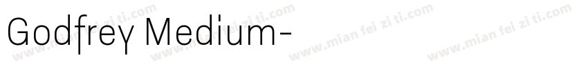 Godfrey Medium字体转换